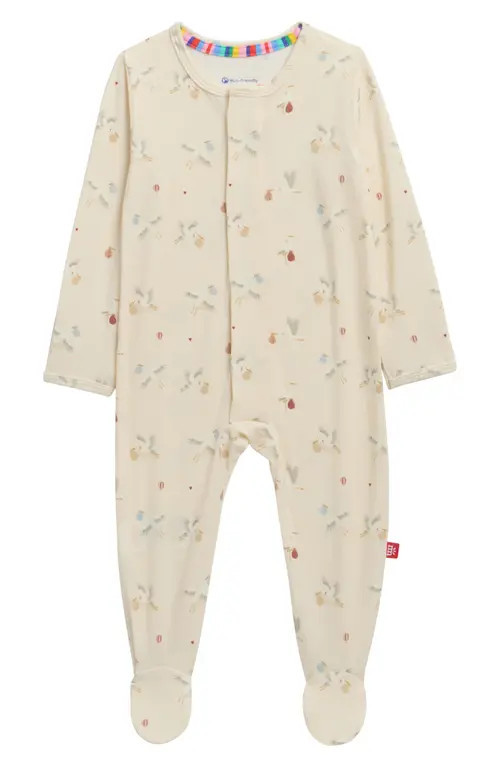 Magnetic Me Special Delivery Magnetic Footie in Beige at Nordstrom, Size 6-9M | Nordstrom