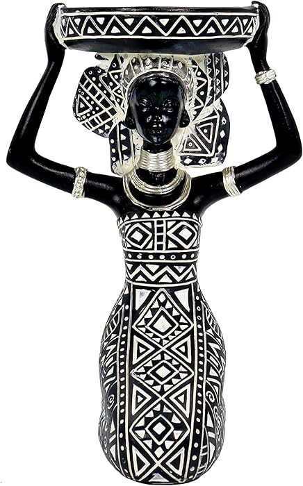 African Lady Figurine Candle Holder with African Tribal Totem for Wedding,Church,Holiday Decor-Af... | Amazon (US)