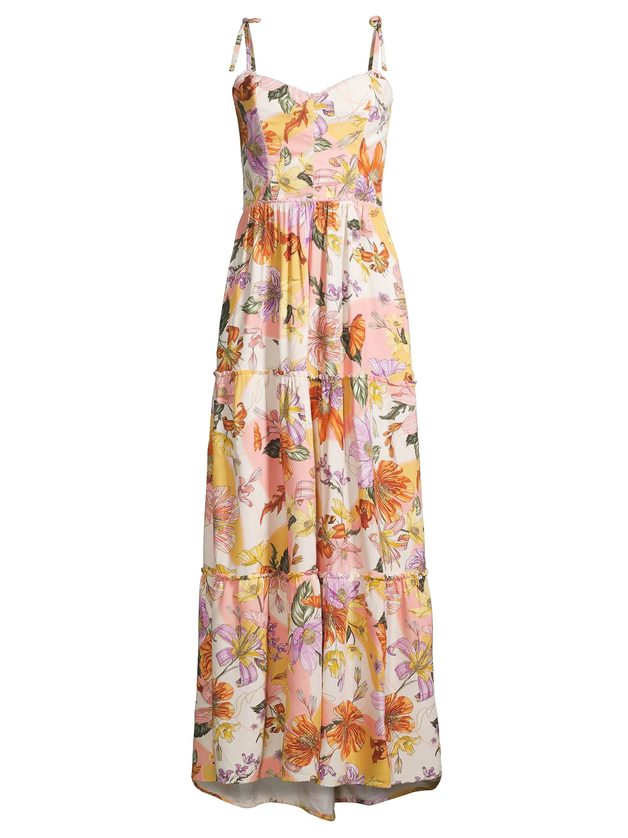 Shop Agua Bendita Suzie Vitreo Floral Maxi Dress | Saks Fifth Avenue | Saks Fifth Avenue
