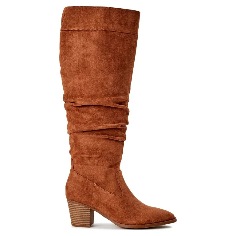 Time and Tru Women's Tall Heeled Slouch Boots, Sizes 6-11 | Walmart (US)