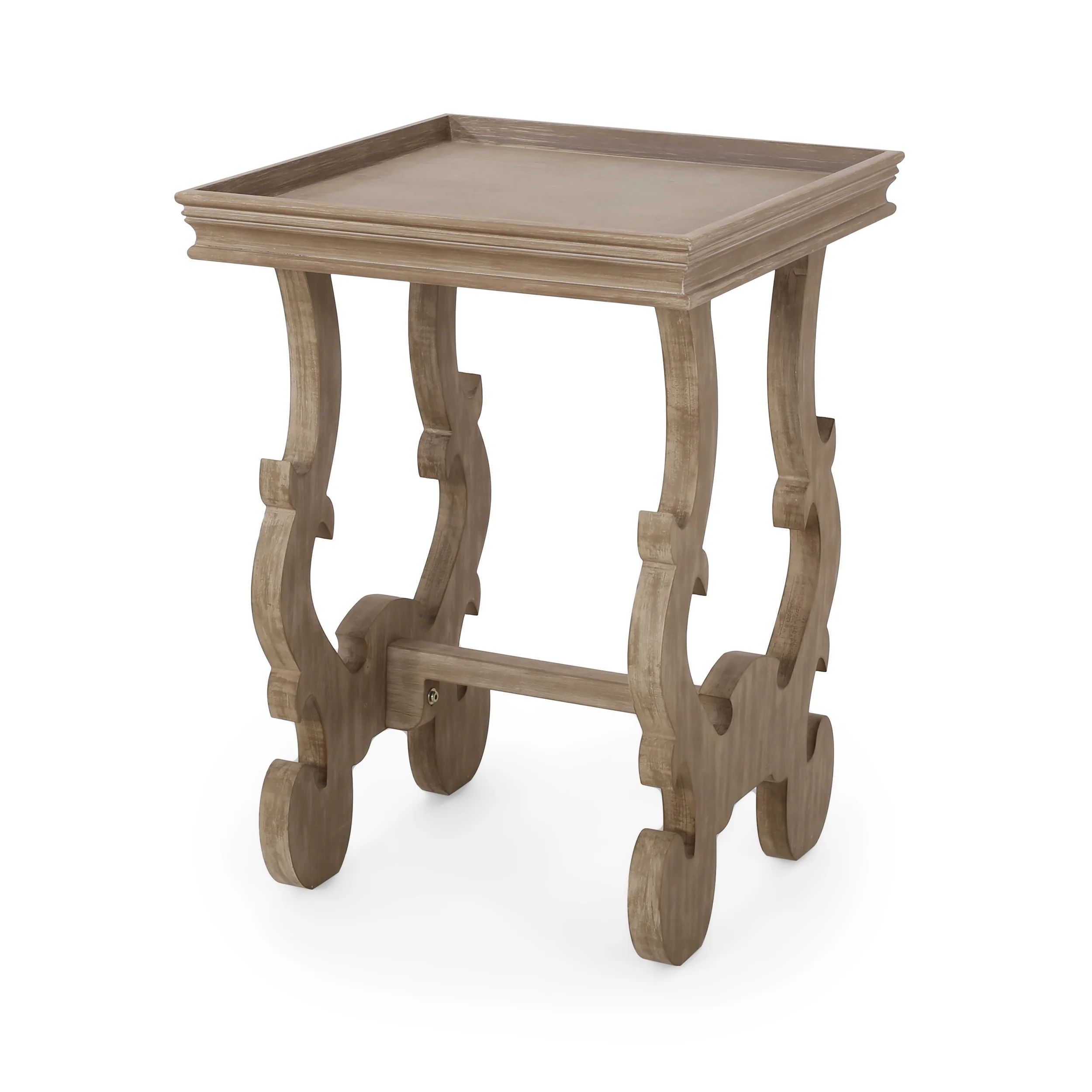 GDF Studio Joplin French Country Accent Table with Square Top, Natural - Walmart.com | Walmart (US)