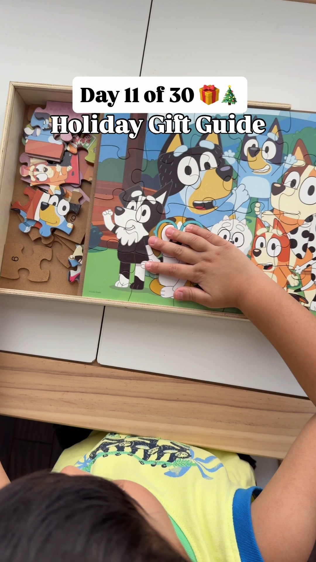 Bluey Wooden Jigsaw Puzzles are perfect for kids & preschoolers, ages 3 +



PS: the wooden puzzle box is perfect for little kids as it’s easy to open and perfect way to teach them to store their puzzle away & tidy up✨

#puzzles #toys #bluey #blueytoys #kidstoys #torontomoms #toddlermom #toddlerlife #preschoolers #3yearsold #giftguide #torontobloggers #torontoinfluencer #canadianinfluencer #birthdaygifts #canadianmoms #oakvillemoms #markhammoms #momsofcanada #torontolife 

holiday gift guide, perfect gifts for kids, gifts under $30, educational toys for 3 year olds

#LTKcanada #LTKkids #LTKgiftguide