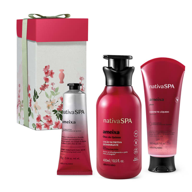 Kit Nativa SPA Ameixa Trio o Boticário (3 Produtos) | Beleza Na Web (BR)