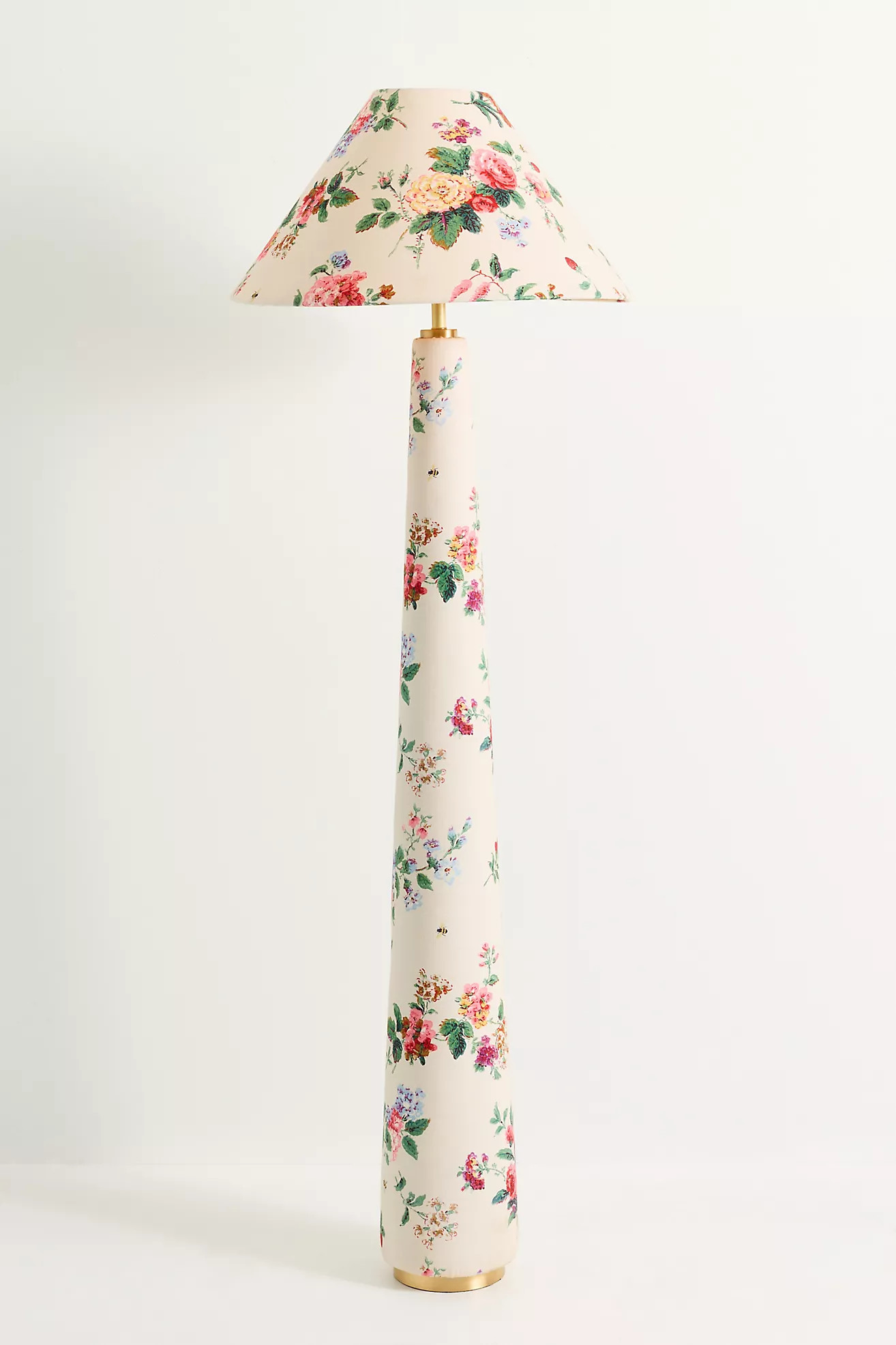Lulu Printed Fabric Upholstered Empire Floor Lamp | Anthropologie (US)
