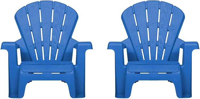 Little Tikes Kids Garden Chair 2 Pack in Blue, Outdoor Toddler Activity Adirondack Chairs for Pic... | Amazon (US)