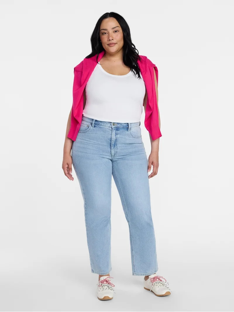Time and Tru Women's Ribbed Tank Top, Sizes XS-XXXL - Walmart.com | Walmart (US)