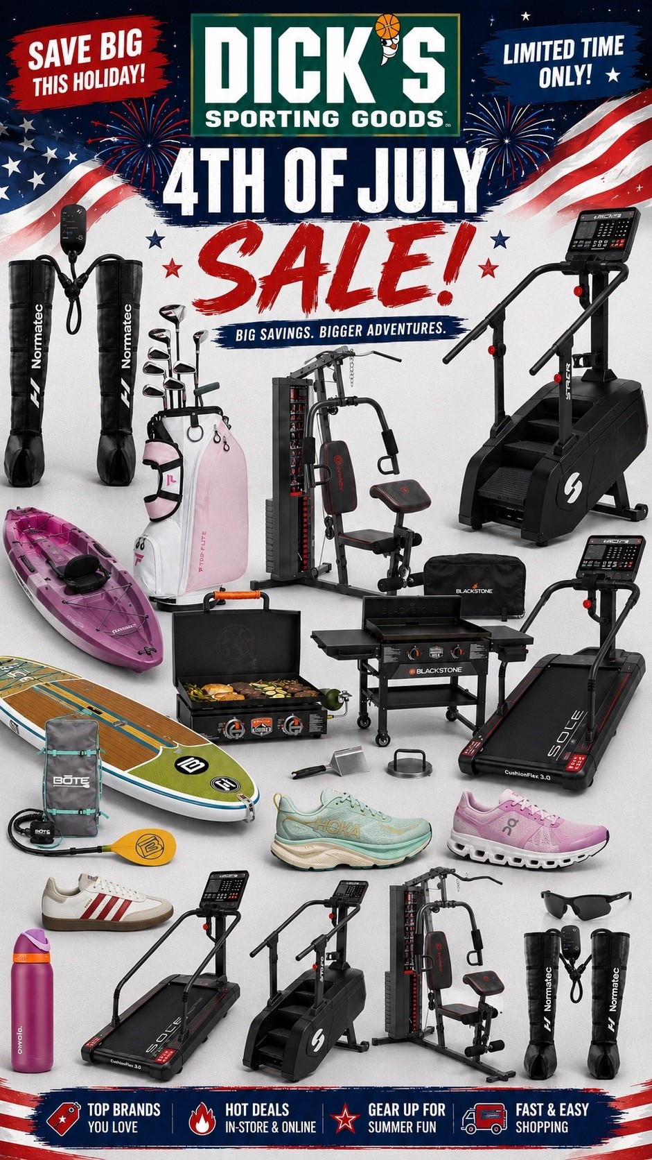 🇺🇸❤️ 4th of July savings are HERE at DICK’S Sporting Goods!

From backyard grilling and home gyms to golf, recovery, paddle boards, and fitness essentials—there’s something for every summer adventure. ☀️🏌🏼‍♀️🏋🏼‍♂️🌊

Which item is on your wishlist this year? 👇

#LTKSaleAlert #DicksSportingGoods #FourthOfJulySale #LTKHome #LTKFitness #LTKOutdoor #LTKGolf #SummerEssentials #LTKFinds #LTKSeasonal

#LTKfitnessgoals #LTKSaleAlert #LTKSwim