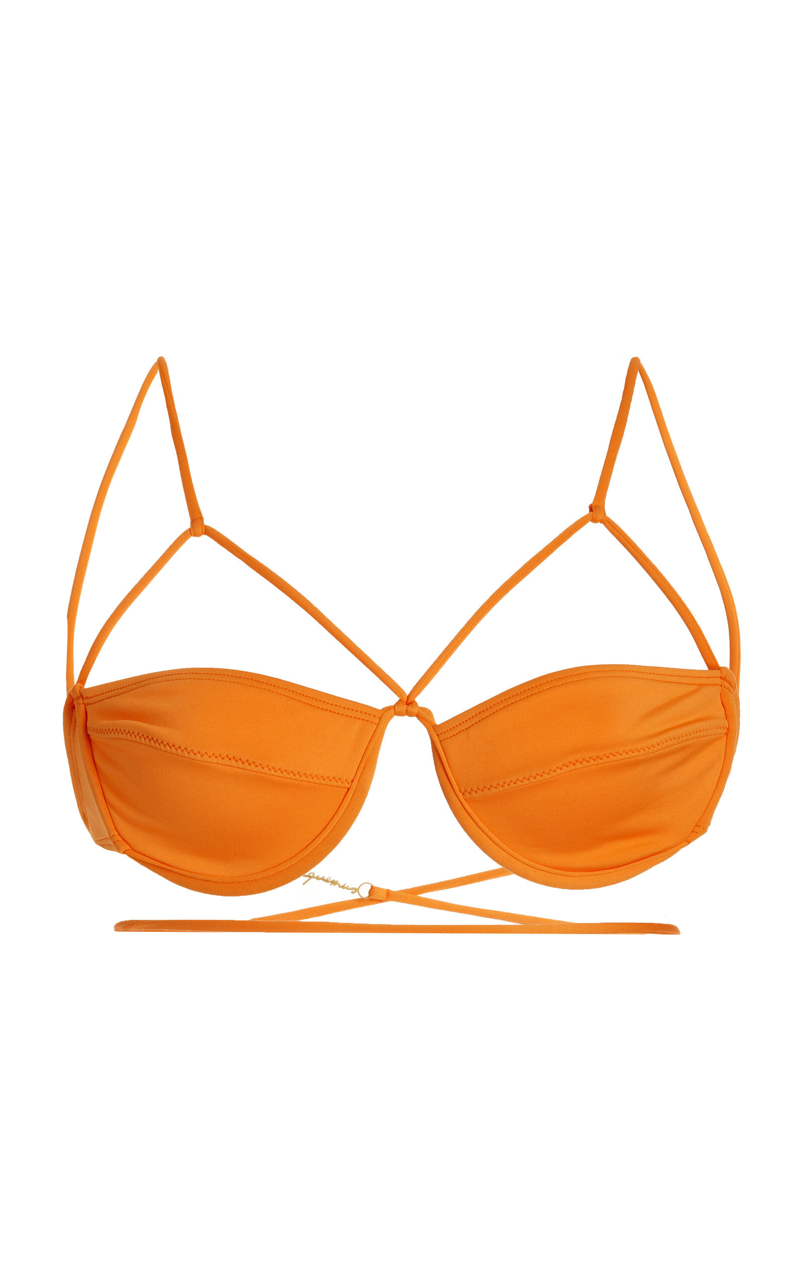 Jacquemus - Women's Le Haut De Maillot Signat Bikini Top - Orange - L - Moda Operandi | Moda Operandi (Global)