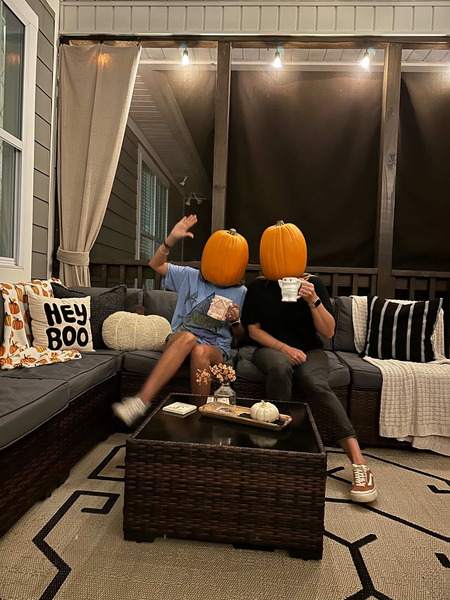 Pumpkin season calls for cool breezes and coffee 🍂🍁☕️

#LTKHoliday #LTKHome #LTKSeasonal