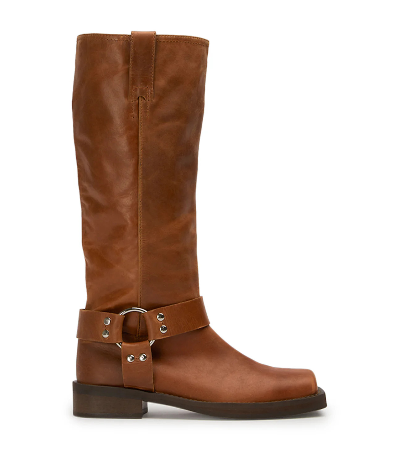 Biker Cognac Calf Boots | Tony Bianco US