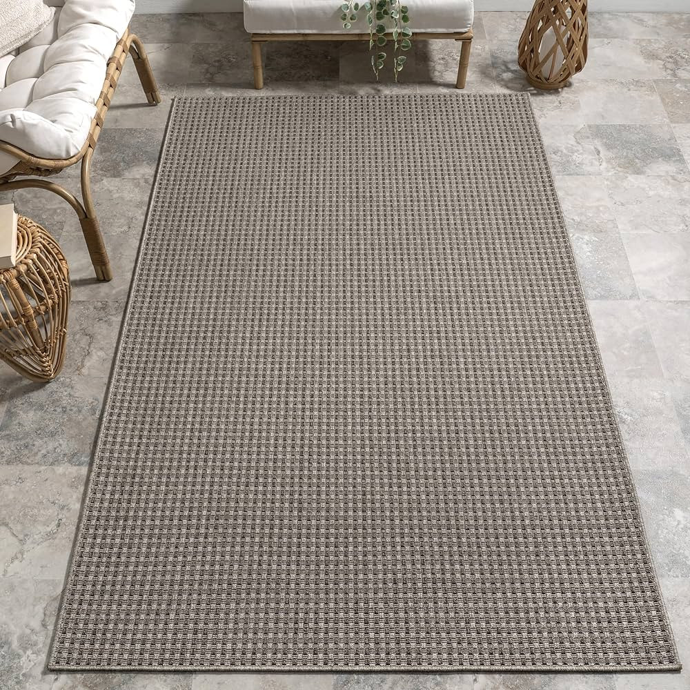 nuLOOM 9' x 12' Plush Indoor/Outdoor Area Rug, UV-Resistant, Long Loop Construction, Oeko-TEX Cer... | Amazon (US)