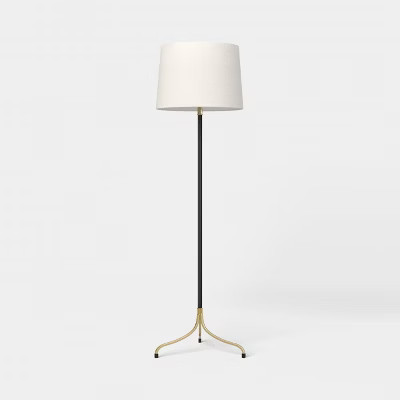 Traditional Three Leg Floor Lamp Black - Threshold™ | Target