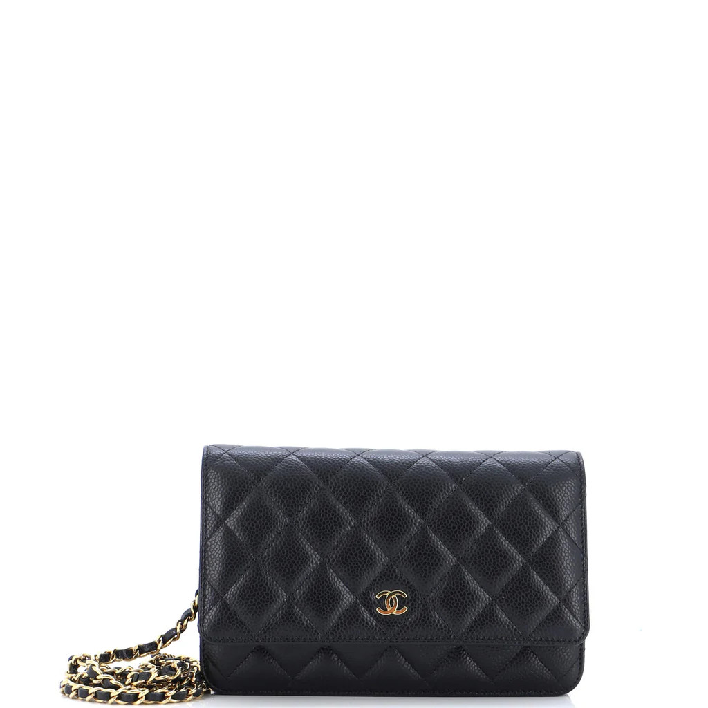 Wallet on Chain Quilted Caviar | Rebag