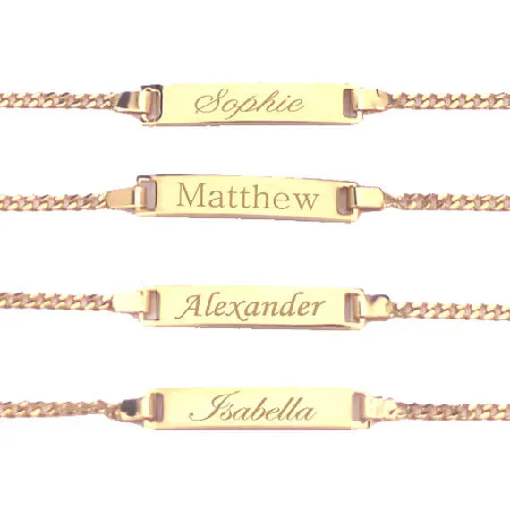 Baby Name Bracelet Personalized Child ID Bracelet Custom | Etsy | Etsy (US)
