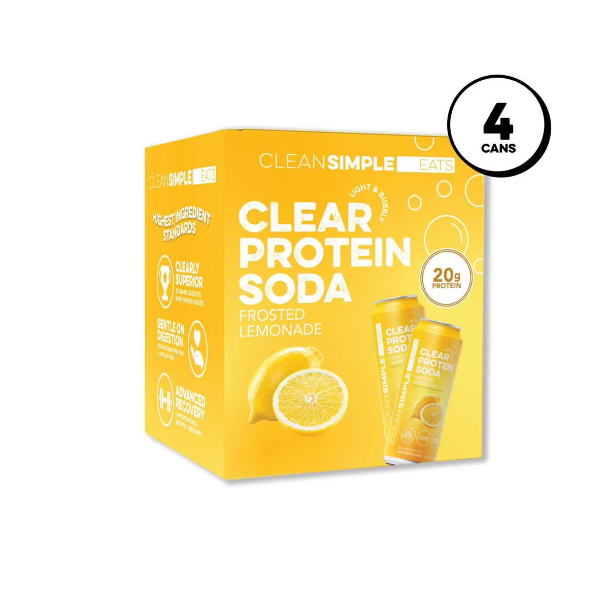Clean Simple Eats Clear Protein Soda | Target