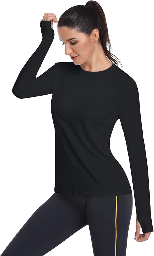 HISKYWIN Women's UPF 50+ Sun Protection Long Sleeve Shirts Outdoor Hiking Fishing Tops | Amazon (US)