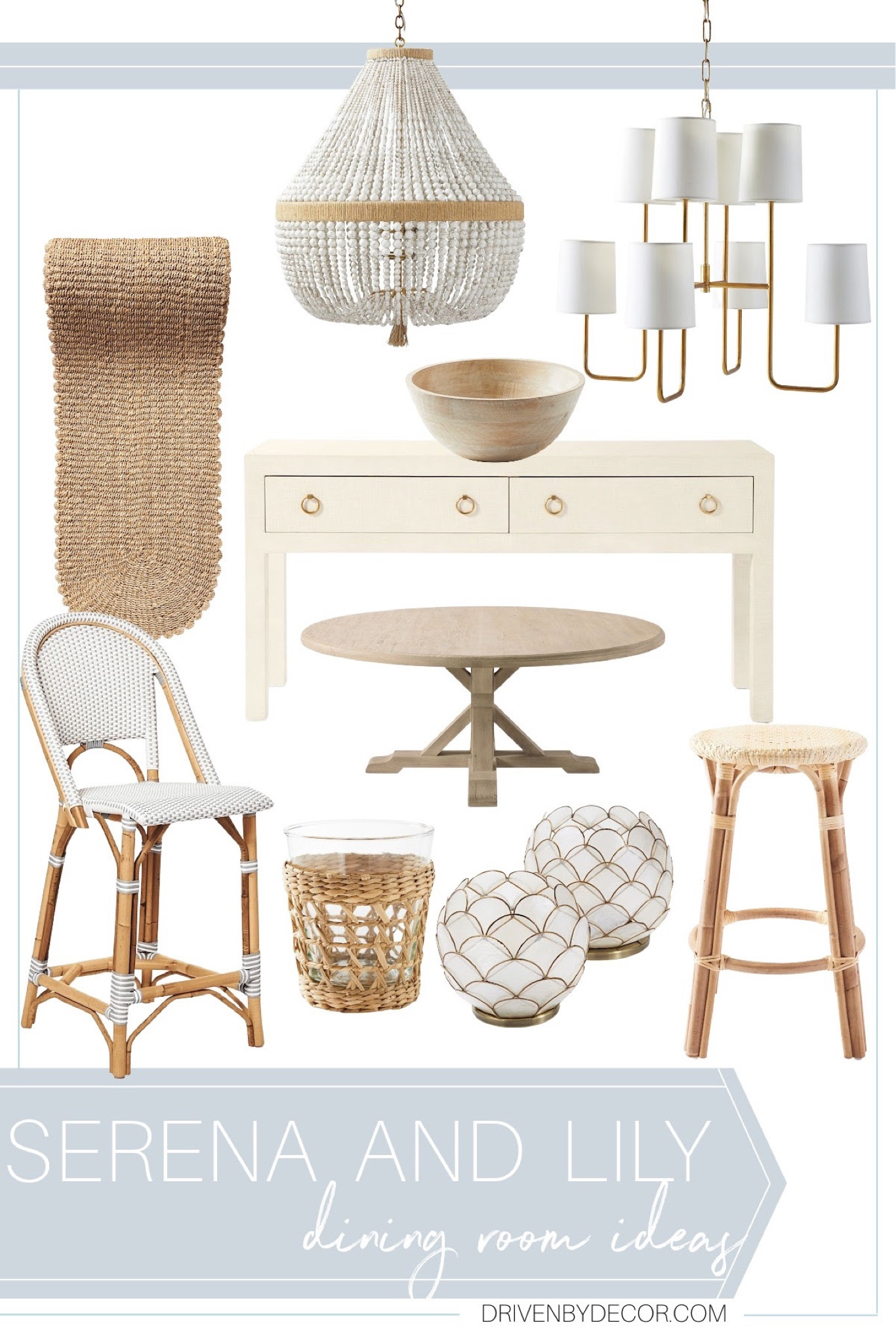 Serena & Lily dining room ideas! So fun gorgeous options including a wooden round kitchen table, rattan barstools, chandeliers, a neutral kitchen runner and more!

Serena & Lily finds, Serena & Lily sale, neutral kitchen, neutral dining room, coastal decor, home decor ideas, simple home decor, room refresh, dining room decor, dining room inspo

#LTKhome #LTKstyletip #LTKsalealert