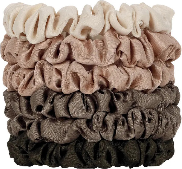 Satin Ultra Petite 6-Pack Scrunchies | Nordstrom
