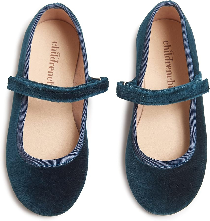 Childrenchic Mary Jane Flats with Hook and Loop Straps – Girls' Shoes for School, Weddings and ... | Amazon (US)