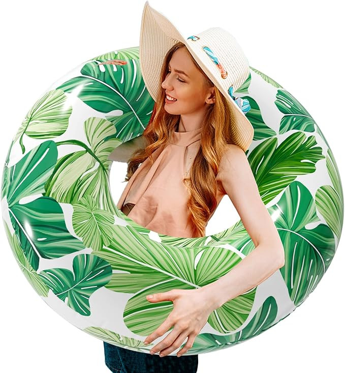 Inflatable Pool Floats Rings - Water Floaty Toys - Suitable for Teens Aged 12+ and Adults - Swim ... | Amazon (US)