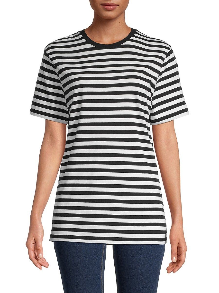 French Connection Women's Striped T-Shirt - Black White - Size M | Saks Fifth Avenue OFF 5TH