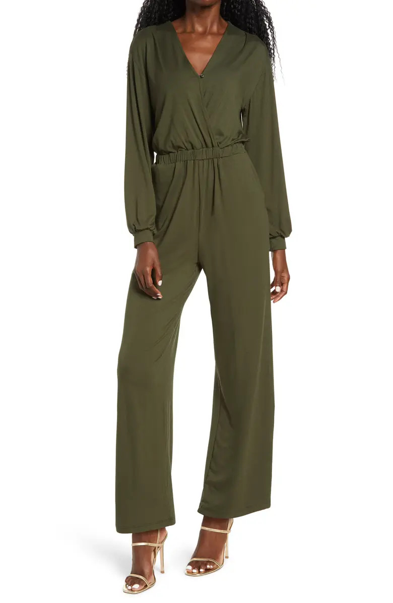 Long Sleeve Wide Leg Jumpsuit | Nordstrom