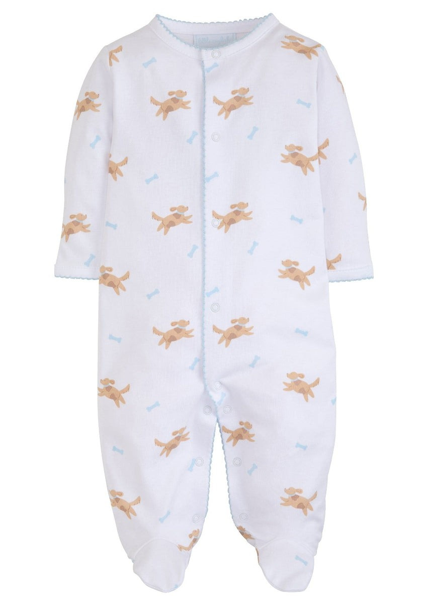 Boy Printed Footie - Puppy Love | Little English