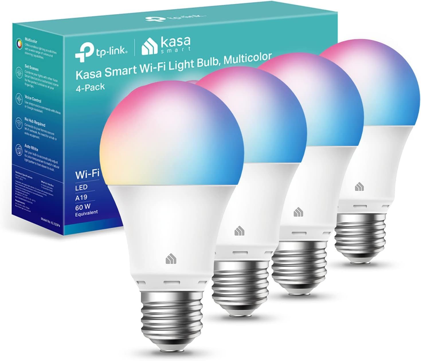 Kasa Smart Light Bulbs, Full Color Changing Dimmable Smart WiFi Bulbs Compatible with Alexa and G... | Amazon (US)