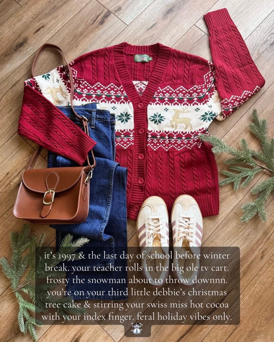 90s christmas inspired outfits