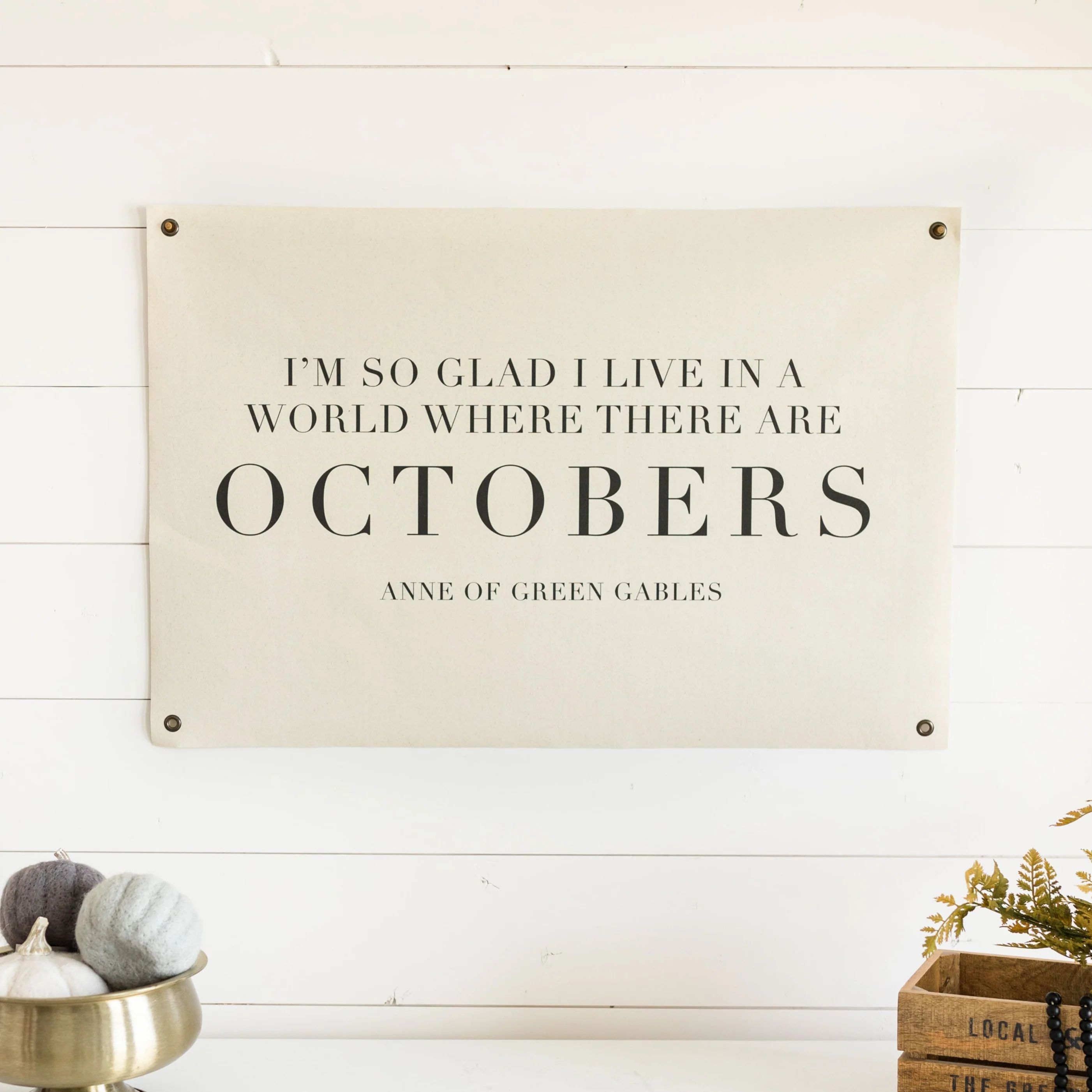 Octobers | Canvas Banner | Joyfully Said