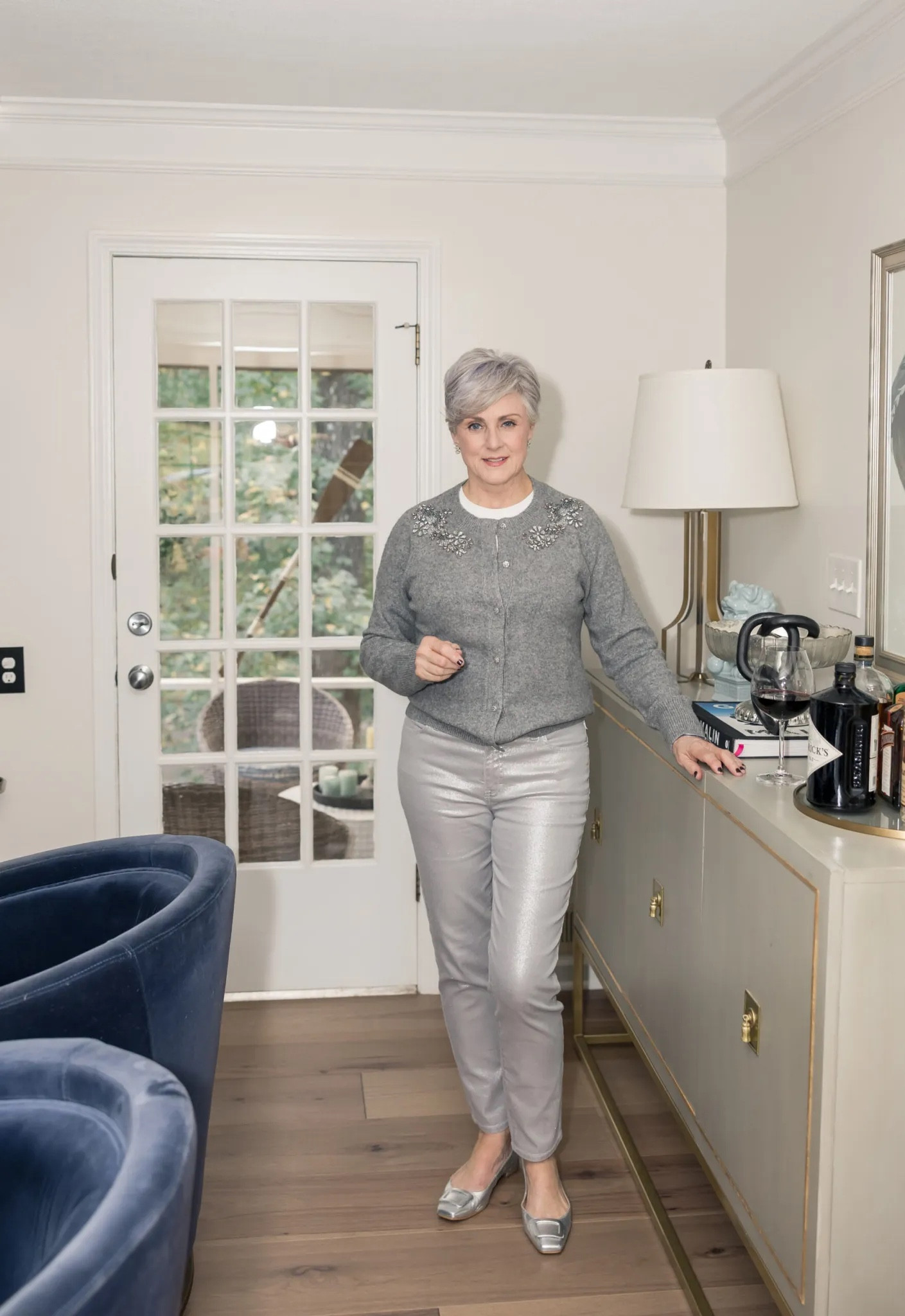 All silver everything! The perfect monochromatic outfit for the Holidays 🩶

#LTKStyleTip #LTKSeasonal #LTKOver40