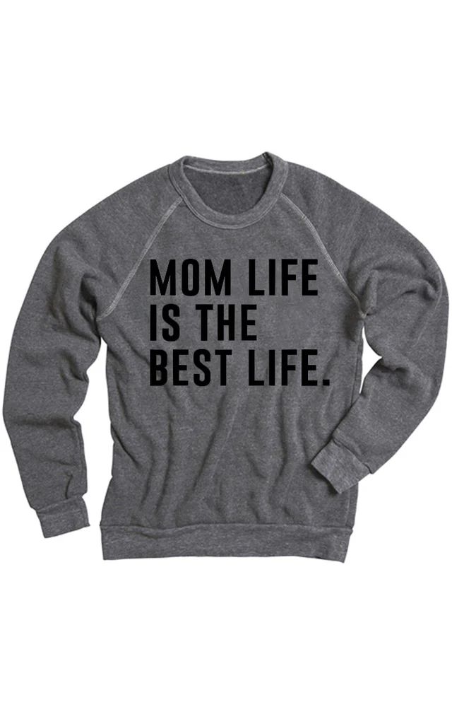Mom Life is the Best life Sweatshirt - Black | Shop Hello Fashion 
