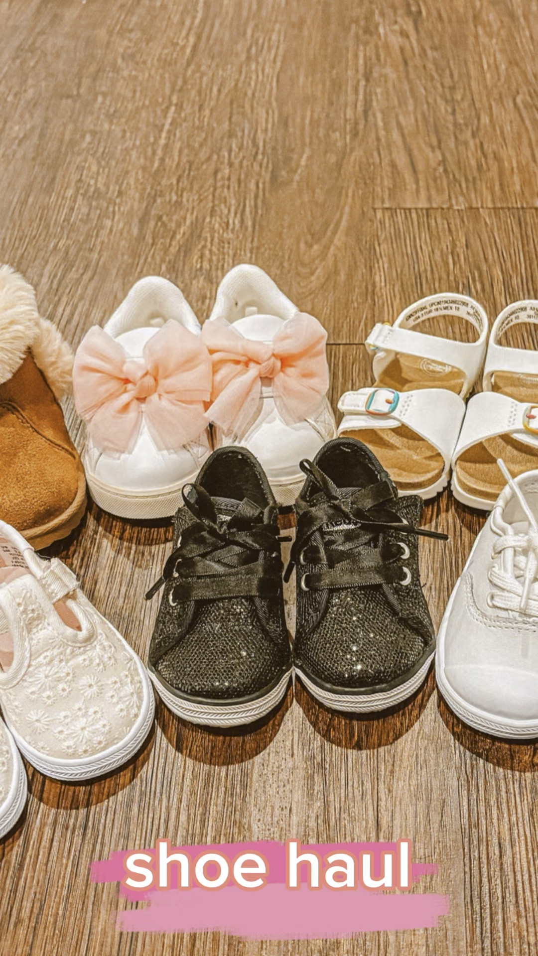 Winter Outfit into Spring Outfit transition time for this baby shoe haul! All of these are from Walmart or Keds and they are too cute and so inexpensive. I can’t pick a favorite but my top picks are the bow shoes & the black glitter Keds🖤🩷 

#LTKshoecrush #LTKVideo #LTKbaby