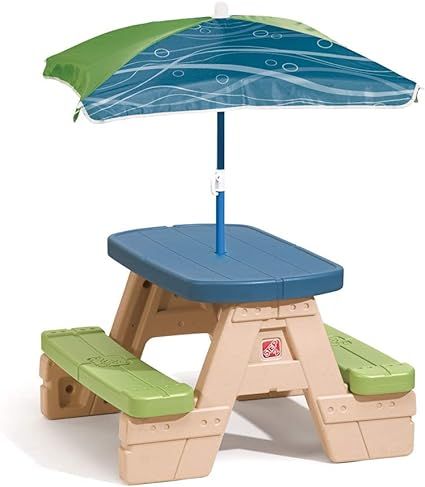 Step2 Sit and Play Kids Picnic Table With Umbrella | Amazon (US)