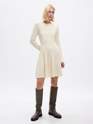 CashSoft Pleated Mini Sweater Dress | Gap (US)