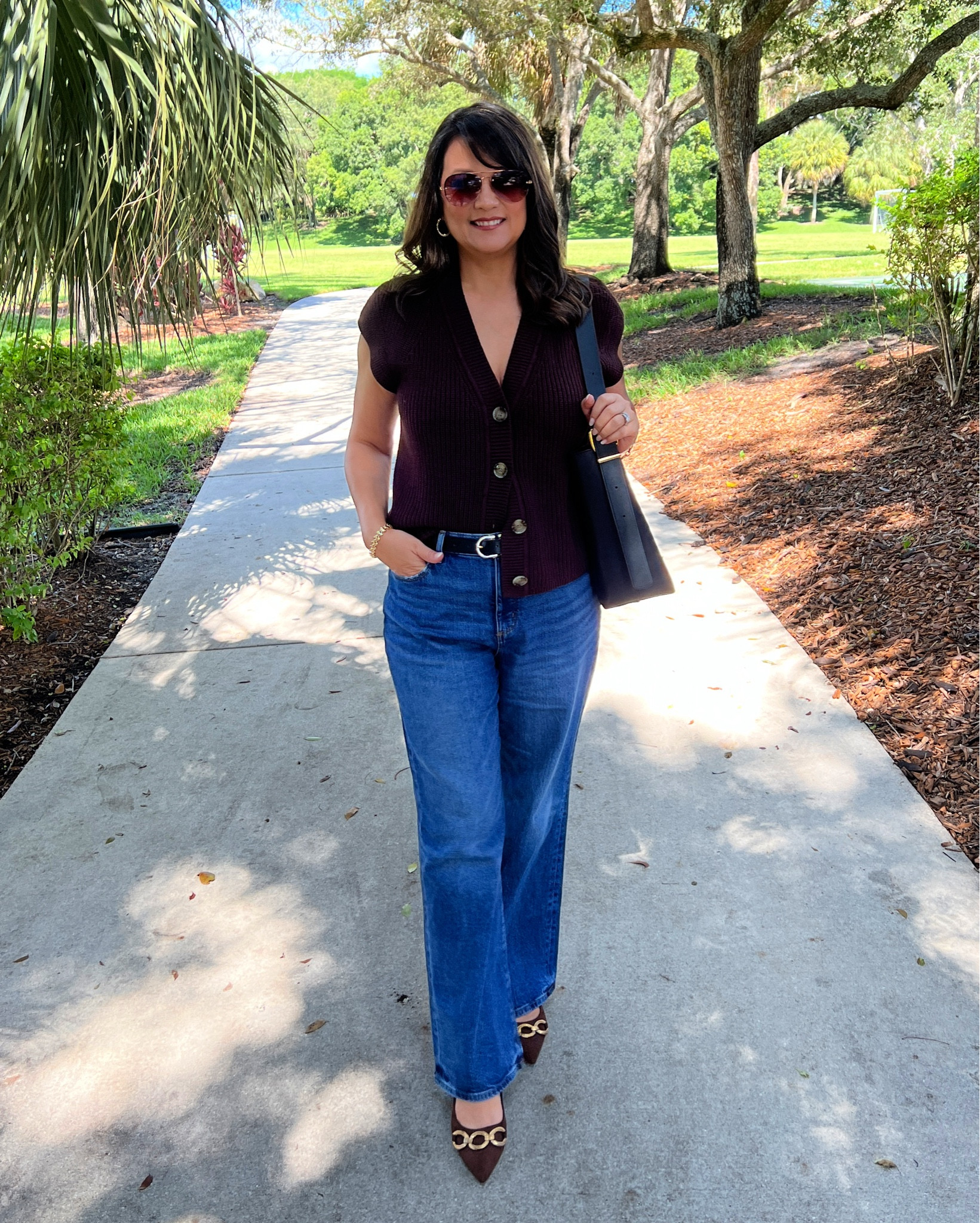 This espresso ribbed sweater vest is perfect if you live in warmer climates for fall and winter. It has that comfy and cozy feel that I absolutely love. Plus it is on sale now for 50% off! 🎉

#LTKMidsize #LTKOver40 #LTKSaleAlert