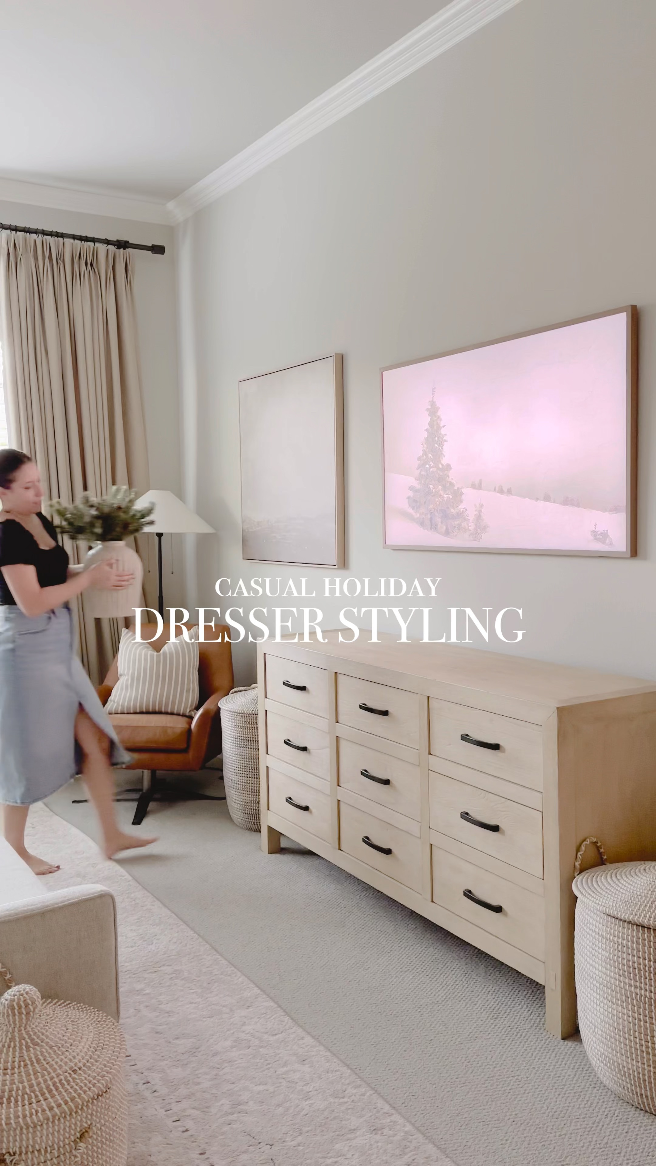 Bedroom dresser styling // winter decor // holiday accessories 

#LTKHolidaySale #LTKhome #LTKHoliday