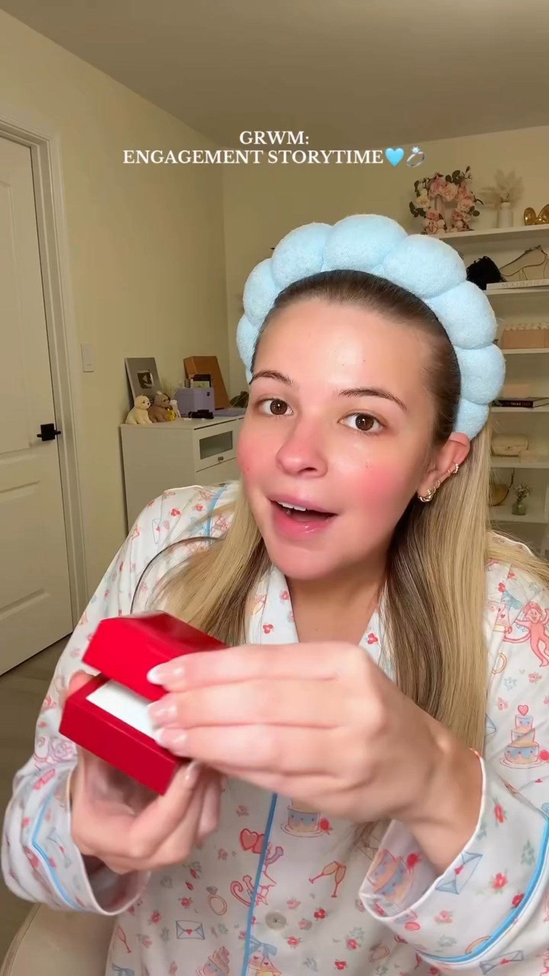 of course I was in a BAD MOOD on the walk there🫠💍 but oh well!!! 

My roller rabbit long sleeve pajama set is currently sold out, but you can sign up for post notifications in case it comes back! #storytime #getreadywithme #engagement #grwm

#LTKgrwm #LTKdayinmylife #LTKBeauty