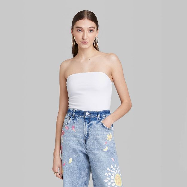 Women's Cropped Tube Top - Wild Fable™ | Target