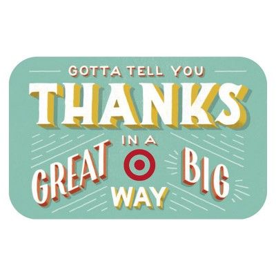 Great Big Thanks GiftCard | Target