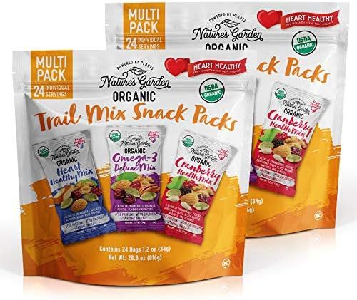 Nature's Garden Organic Trail Mix Snack Packs - Delicious & Fresh Flavor Natural Friendly, Food A... | Amazon (US)