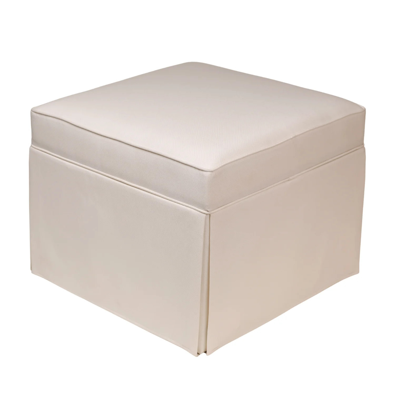 My Texas House Alamo Skirted Ottoman, Taupe Fabric | Walmart (US)