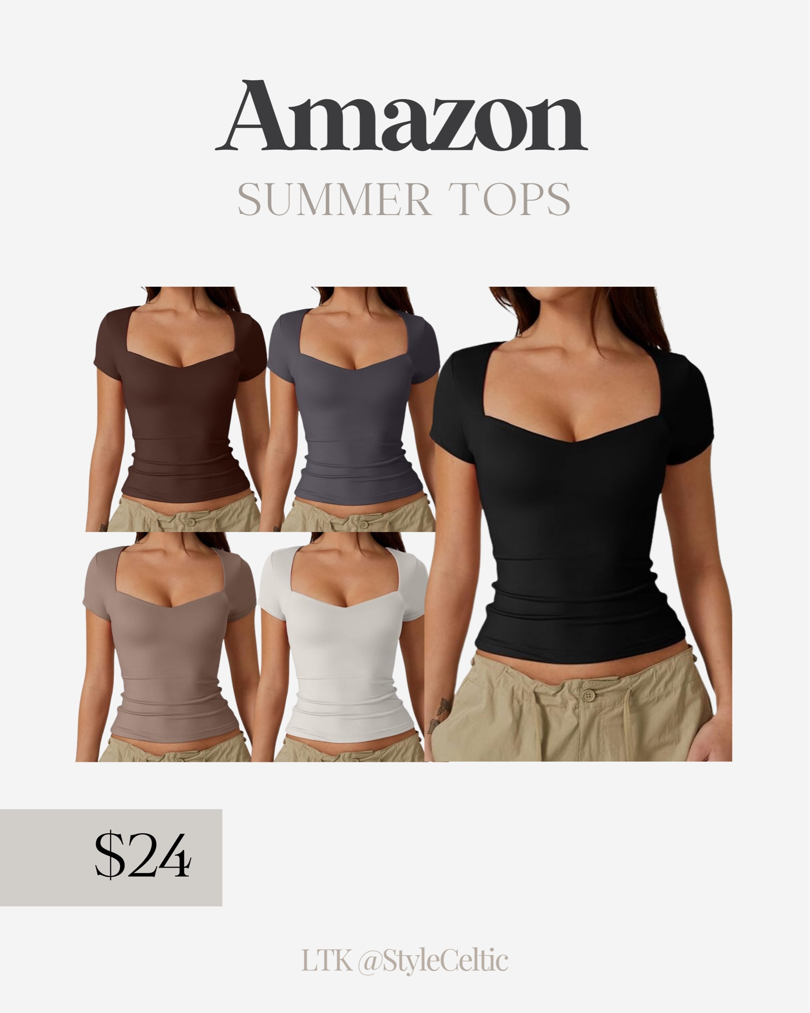 Amazon Neutral Summer Tops with Sweetheart Neckline ✨
.
.
Amazon tops, amazon going out tops, amazon spring tops, amazon summer tops, short sleeve tops, neutral tops, minimalist outfits, neutral outfits, black tops, dressy tops, athletic tops, casual tops, under $25, Amazon sale, spring sales, beige tops, brown tops, taupe tops, white tops, comfy tops, comfy outfits, tops with skirts, Amazon dresses, Amazon trending, Amazon fashion, spring dresses, summer dresses, neutral dresses, golf outfits, resort wear, vacation outfits, Florida outfits, aritzia dupes, lululemon dupes, skims dupes, clothing dupes, casual date night, casual shirts, casual outfits, neutral outfits, black dresses, beige dresses, brown dresses, white outfits, taupe outfits, girls night out, cruise dresses, travel tops, airport outfits, airport style, airport tops, comfy casual, airport outfit, sweetheart neckline, square neck tops

#LTKbeauty #LTKstyletip #LTKfindsunder50