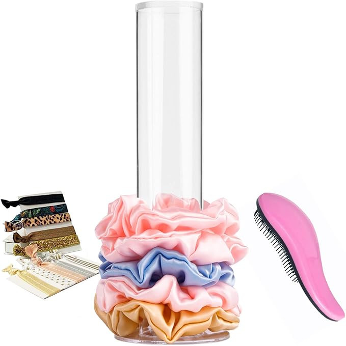 9 Inch Acrylic Scrunchie Holder Stand - Hair Ties Hair Band Holder Vertical Jewelry Bangle Bracel... | Amazon (CA)