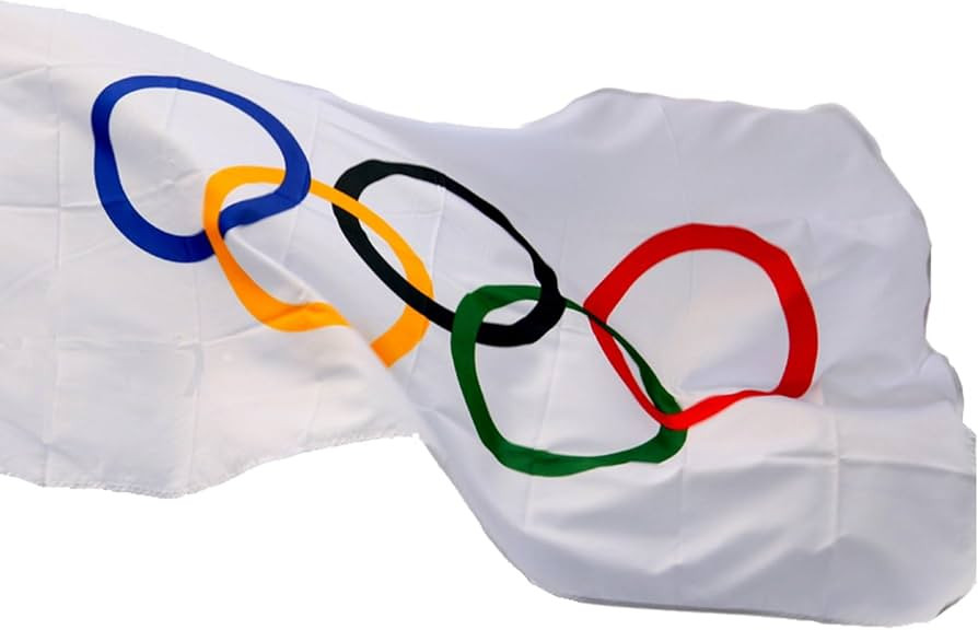 Olympic Flag 3 x 5 Ft ，2024 Olympic Games Flag Olympic Decorations | Amazon (US)