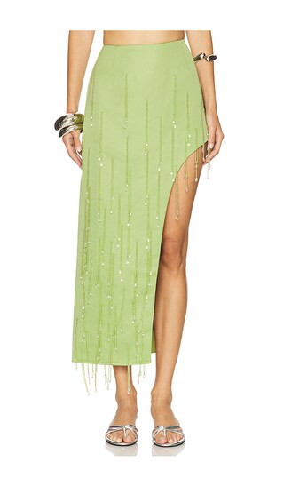 Giada Skirt in Green | Revolve Clothing (Global)