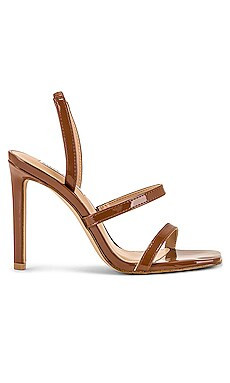 Steve Madden Gracey Heel Sandal in Cognac Patent from Revolve.com | Revolve Clothing (Global)