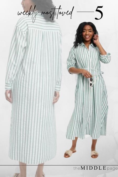 My gorgeous green & white striped dress from Target is ON SALE for under $30! I'm wearing an XS.

#LTKfindsunder50 #LTKsalealert #LTKfindsunder100