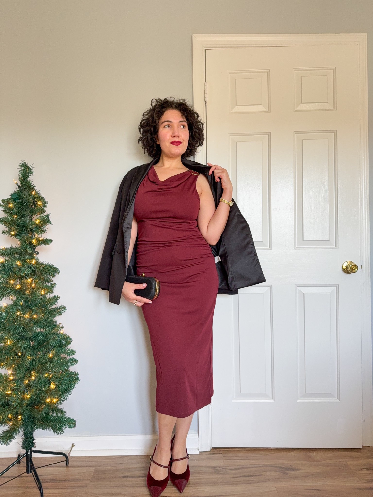 Office holiday party, holiday outfit, christmas dress, burgundy dress 

#LTKGiftGuide #LTKHoliday #LTKOver40