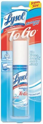 LYSOL Disinfectant Spray to Go, Crisp Linen Scent 1 oz (Pack of 2) | Amazon (US)
